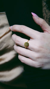 Minimalist Hammered Circle Ring