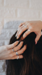 Patterned Spiral Ring