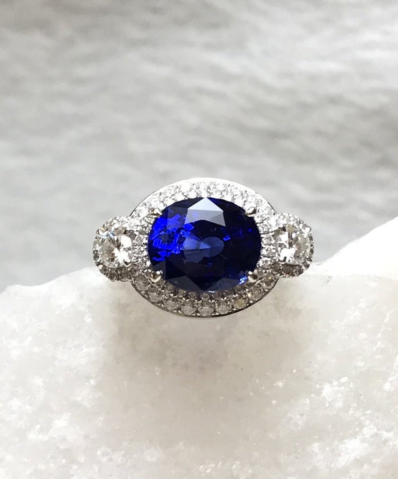 Royal Blue Sapphire Ring