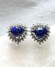 Load image into Gallery viewer, Natural Blue Sapphire Earrings