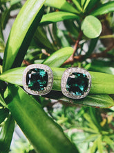 Load image into Gallery viewer, Bluish Green Tourmaline Earrings