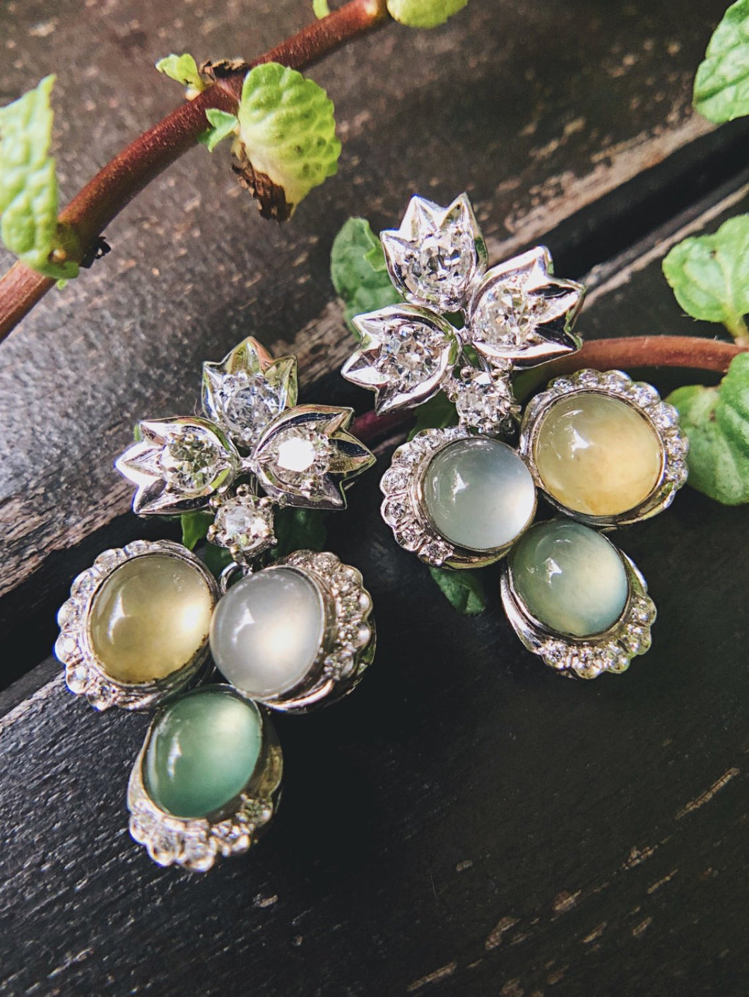 Myanmar Icy Jade Earrings