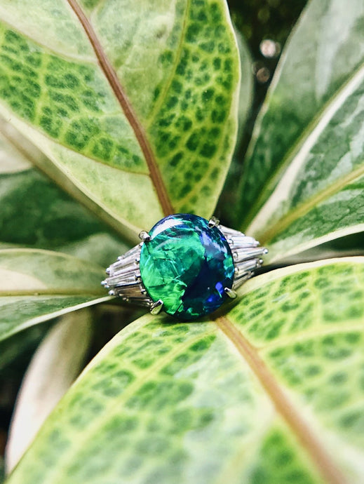 Black Opal Ring