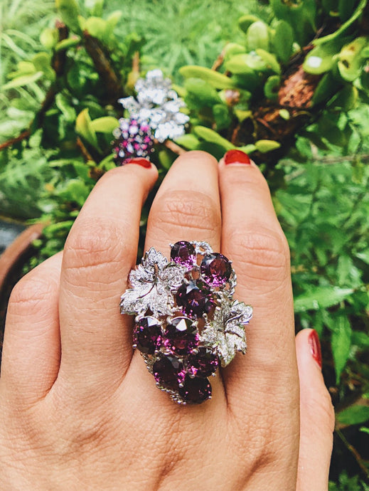 Natural Purple Spinel Ring