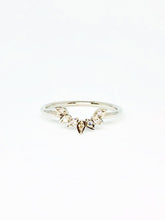 Load image into Gallery viewer, &quot;Crown&quot; Stack Ring in White Gold