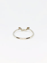 Load image into Gallery viewer, &quot;Crown&quot; Stack Ring in White Gold