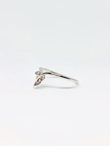 "Grace" Stack Ring in White Gold