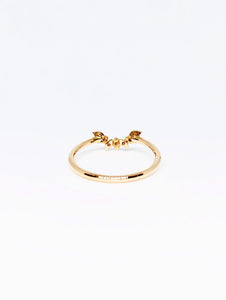 "Crown" Stack Ring in Rose Gold
