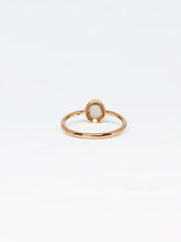 Load image into Gallery viewer, Oval Natural White Star Sapphire Ring in Rose Gold