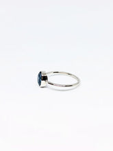 Load image into Gallery viewer, 1.03ctw Oval Natural Teal Blue Spinel Ring in White Gold