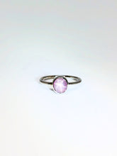 Load image into Gallery viewer, Oval Natural Pink Star Sapphire Ring in White Gold