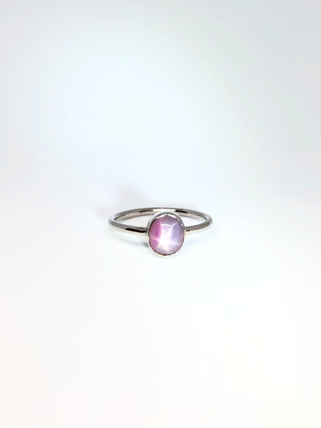 10K White Gold Vintage Pink Star Sapphire Ring Size 5.25 US | Etsy | Star  sapphire ring, White gold, White gold rings