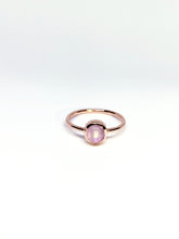 Load image into Gallery viewer, Oval Natural Light Pink Star Sapphire Ring in Rose Gold