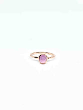 Load image into Gallery viewer, Oval Natural Pink Star Sapphire Ring in Rose Gold