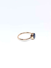 Load image into Gallery viewer, Oval Natural Blue Star Sapphire Ring in Rose Gold