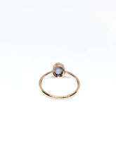 Load image into Gallery viewer, Oval Natural Blue Star Sapphire Ring in Rose Gold