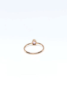 Oval Natural Light Pink Sapphire Ring in Rose Gold