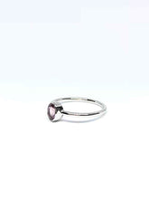 Load image into Gallery viewer, Oval Natural Dark Pink Sapphire Ring in White Gold