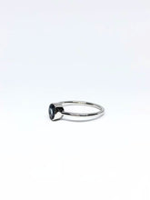 Load image into Gallery viewer, Oval Natural Light Greenish Blue Sapphire Ring in White Gold