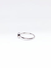 Load image into Gallery viewer, Pear Shaped Natural Grape Sapphire Ring in White Gold