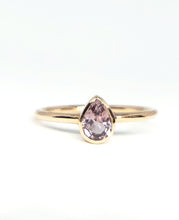 Load image into Gallery viewer, Pear Shaped Natural Pink Sapphire Ring in Rose Gold