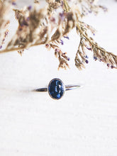 Load image into Gallery viewer, Oval Natural Blue Sapphire Ring in White Gold