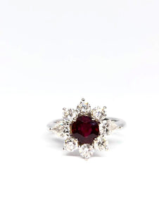 Pigeon Blood Natural Red Ruby Ring