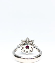 Pigeon Blood Natural Red Ruby Ring