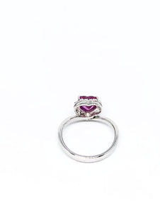 Natural Hot Pink Sapphire Ring