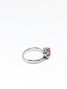 Natural Hot Pink Sapphire Ring