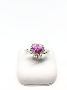 Natural Hot Pink Sapphire Ring