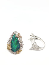 Load image into Gallery viewer, Black Opal Ring / Pendant (Interchangeable)