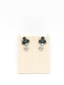 Natural Teal Blue Sapphire Earrings