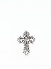 Load image into Gallery viewer, Natural Pink Sapphire Cross Pendant