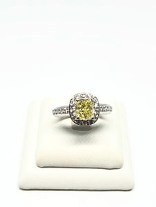 Yellow Fancy Coloured Diamond Ring