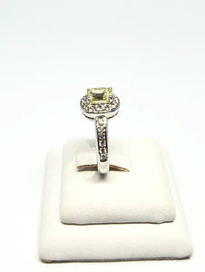 Yellow Fancy Coloured Diamond Ring