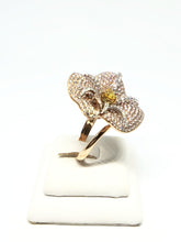 Load image into Gallery viewer, Fancy Vivid Orange Yellow Diamond Ring